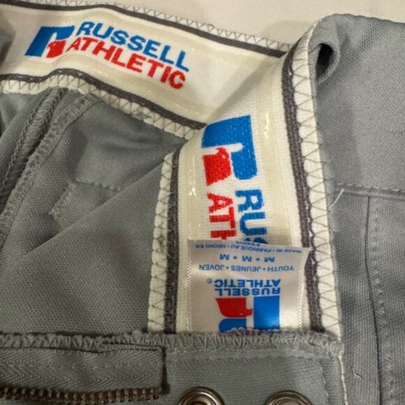 Russell Athletic Baseball Pants- Youth Size Medium Gray - Picture 3 of 5